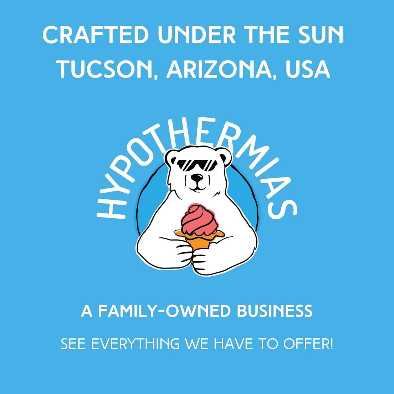 Hypothermias Shaved Ice & Snow Cone Syrup Variety Pack - Blue Raspberry, Tiger's Blood, Dreamcicle - 100% Pure Cane Sugar in a Gift Box