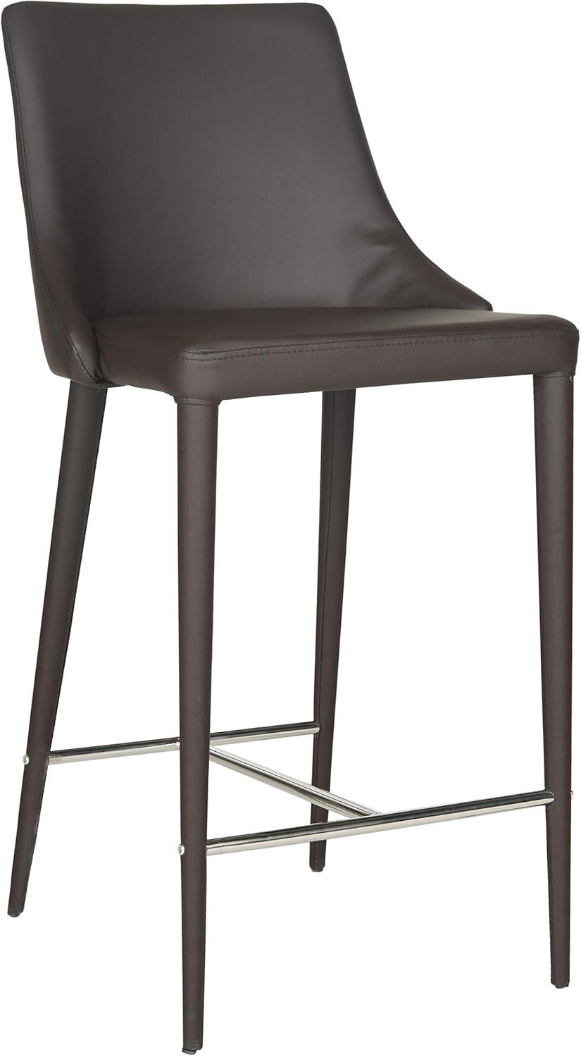 Summerset Counter Stool (Set of 2) - FOX2017 - Brown - Safavieh Couture
