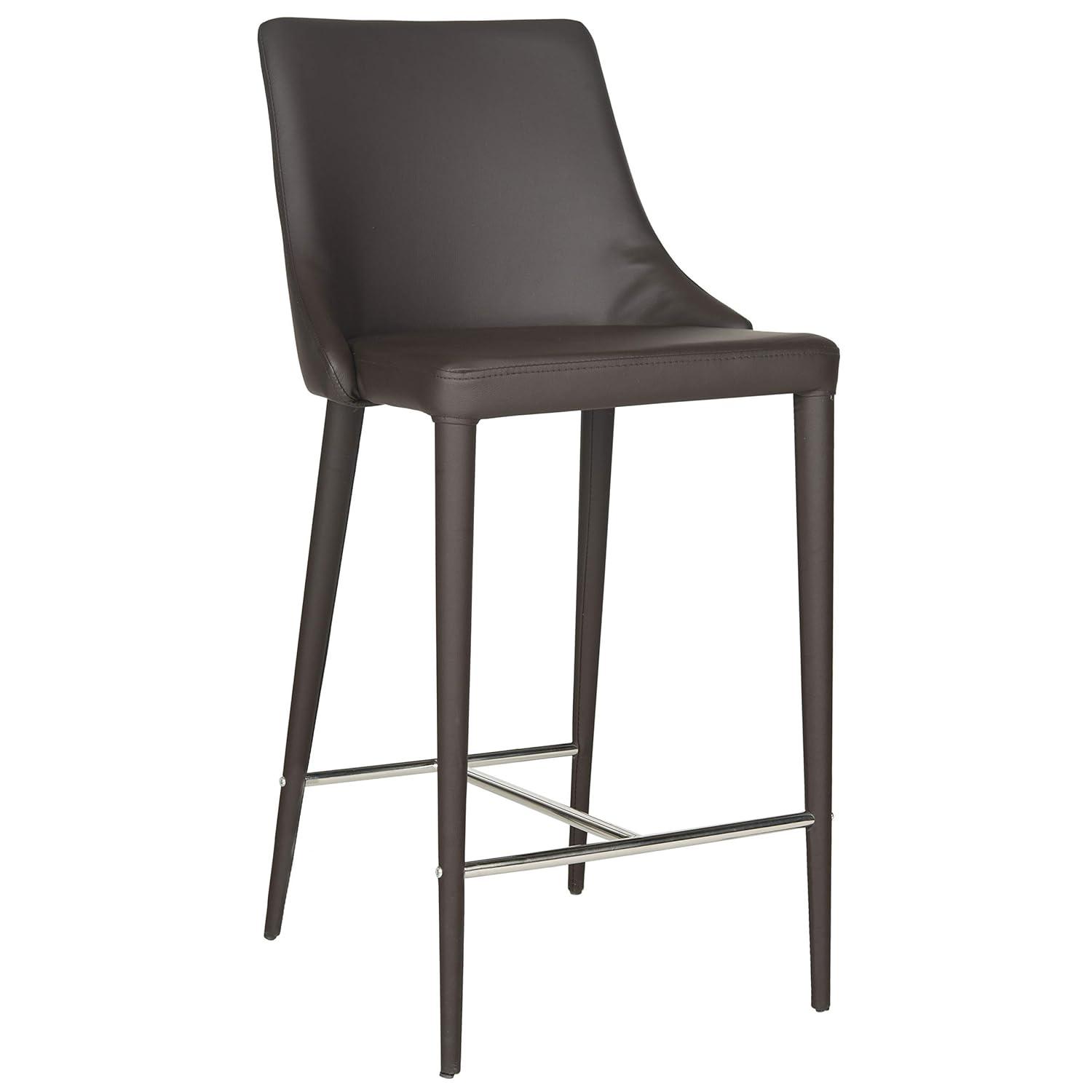 Summerset Counter Stool (Set of 2) - FOX2017 - Brown - Safavieh Couture