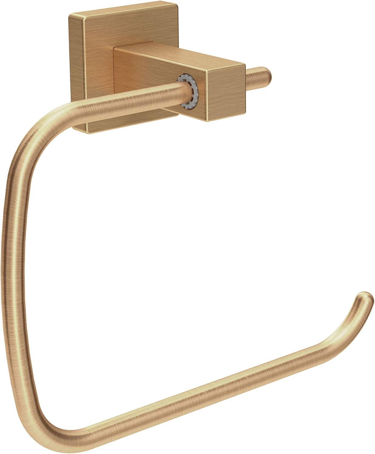 Brushed Bronze Metal Wall-Mounted Towel Ring