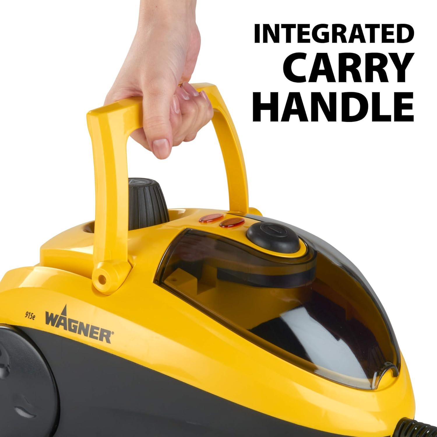 Wagner 925e Elite Steam Cleaner with 20 Accessories: Electric Floor Steamer, Multipurpose, Lightweight, Yellow