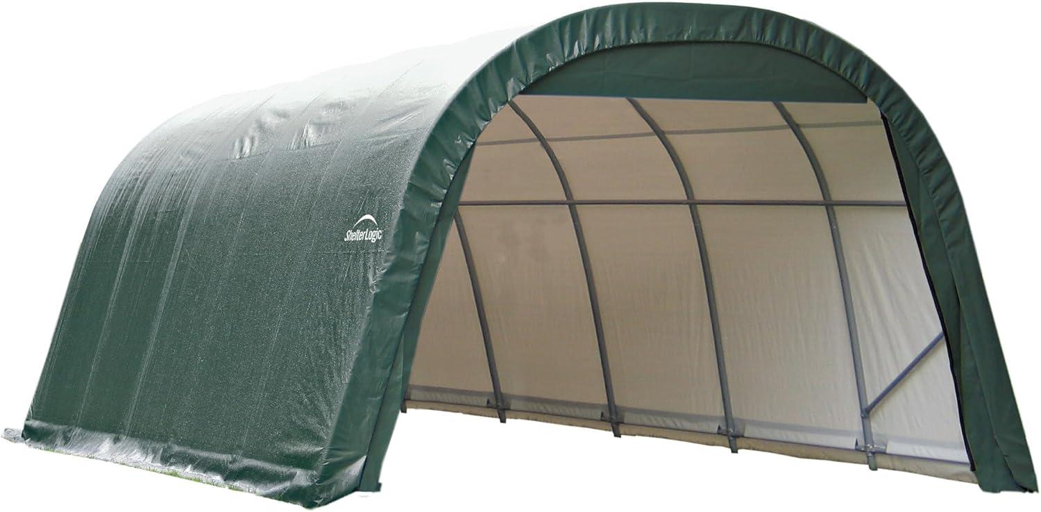 ShelterLogic Round Style Shelter, Green Cover