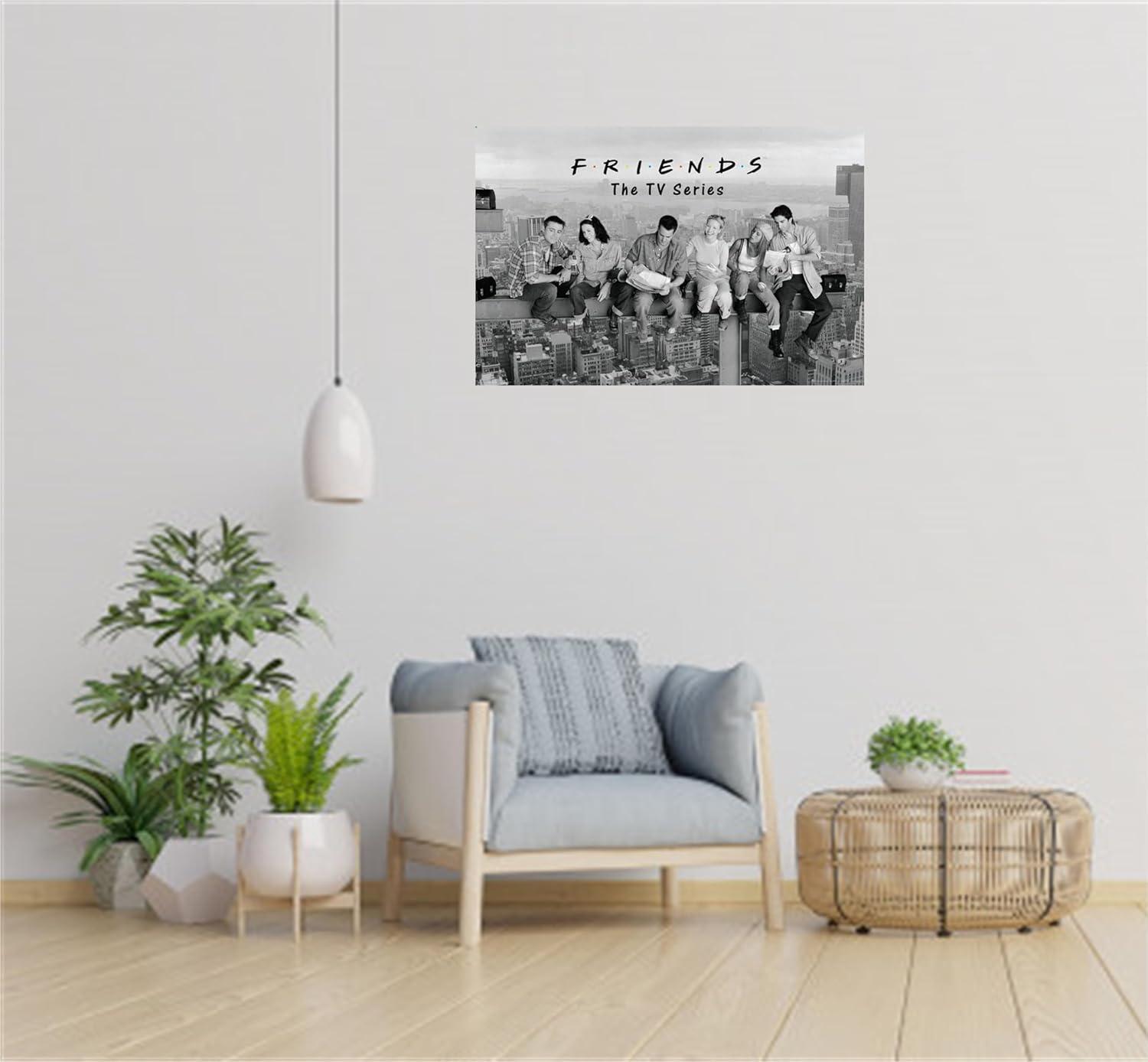 Buy Art For Less " Friends TV Show On A Beam Over New York Rachel Joey Phoebe Monica Chandler Ross "