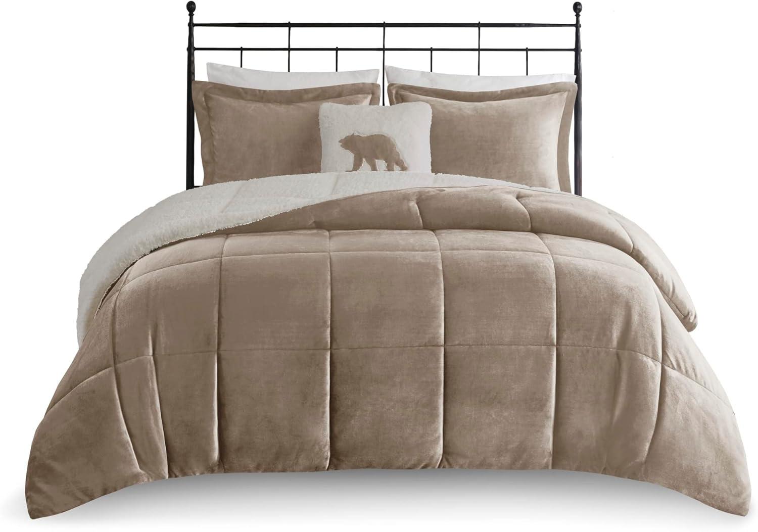 Woolrich Alton Plush to Faux Shearling Down Alternative Comforter Set