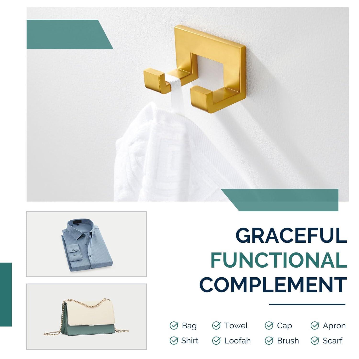 Double Wall Mounted Robe Hook