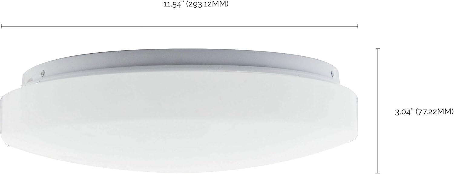 Luna 11" White Acrylic LED Flush Mount Light with CCT Selectable Sensor