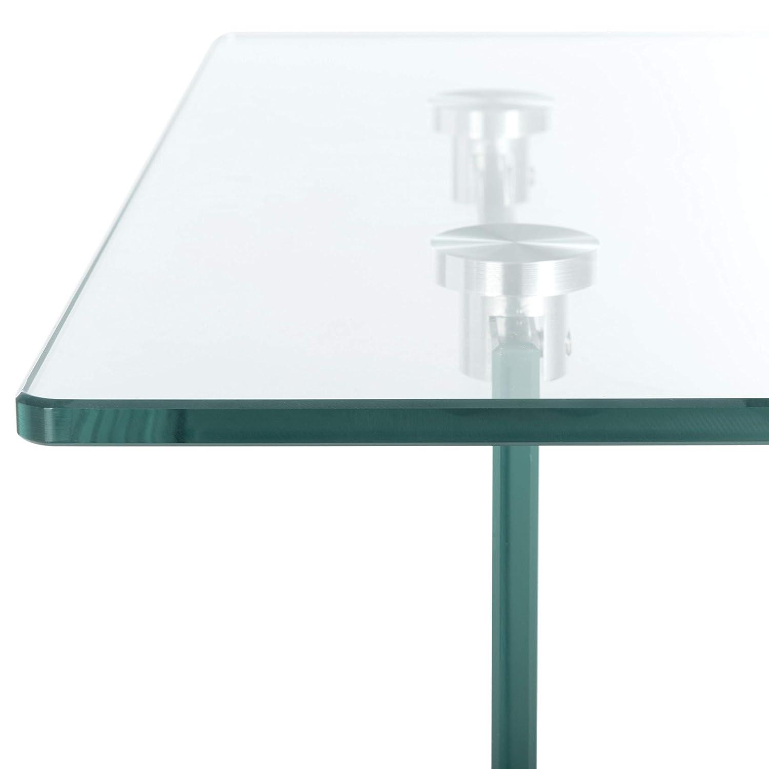 Kayley Glass Accent Table - ACC7001A - Natural/Glass - Safavieh