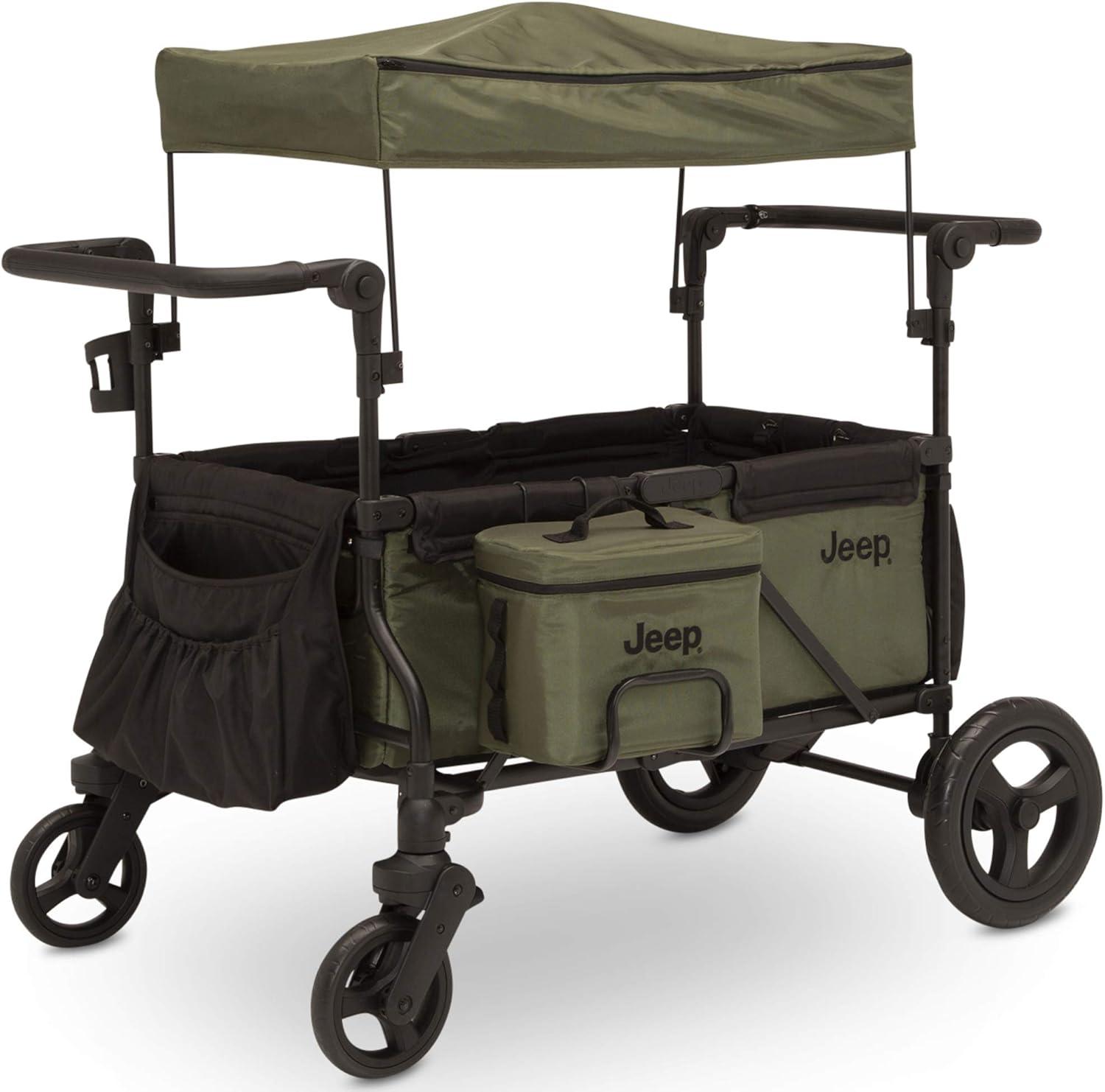 Delta Children Jeep Deluxe Wrangler Stroller Wagon with Cooler Bag and Parent Organizer by Delta Children