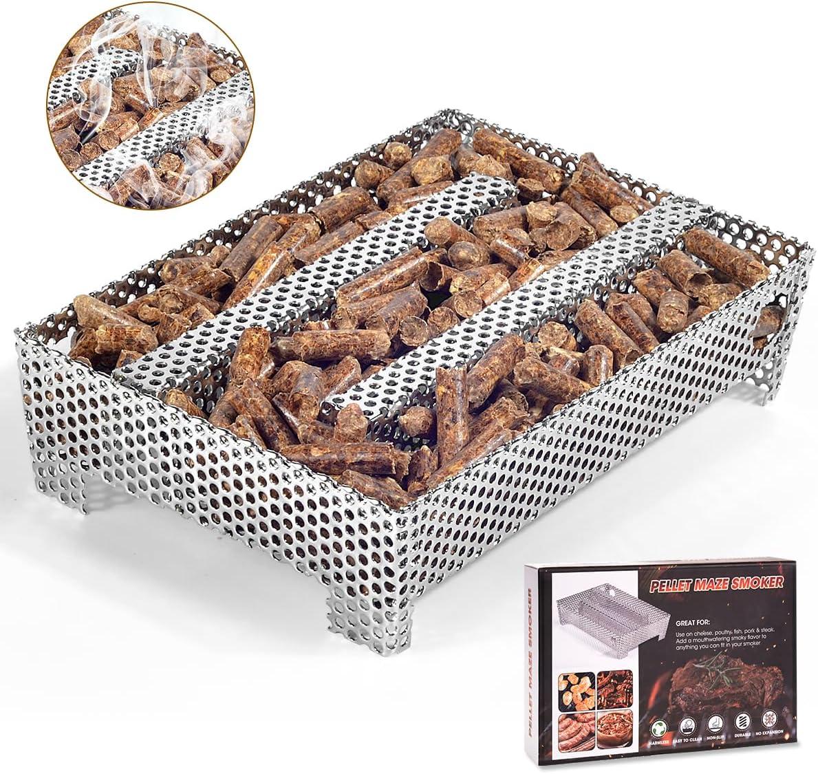 Stainless Steel 5" x 8" Pellet Smoker Tray for BBQ