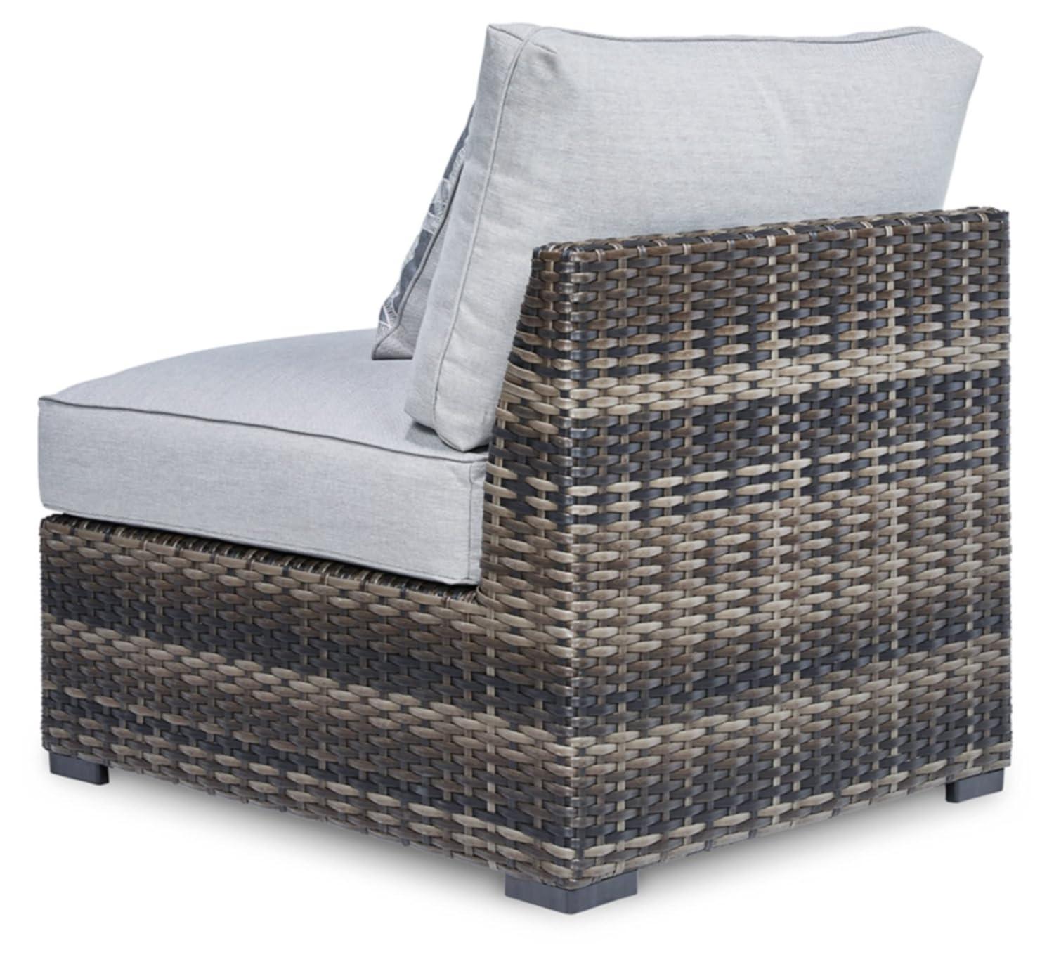 Signature Design by Ashley Casual Harbor Court Armless Chair with Cushion (Set of 2)  Gray