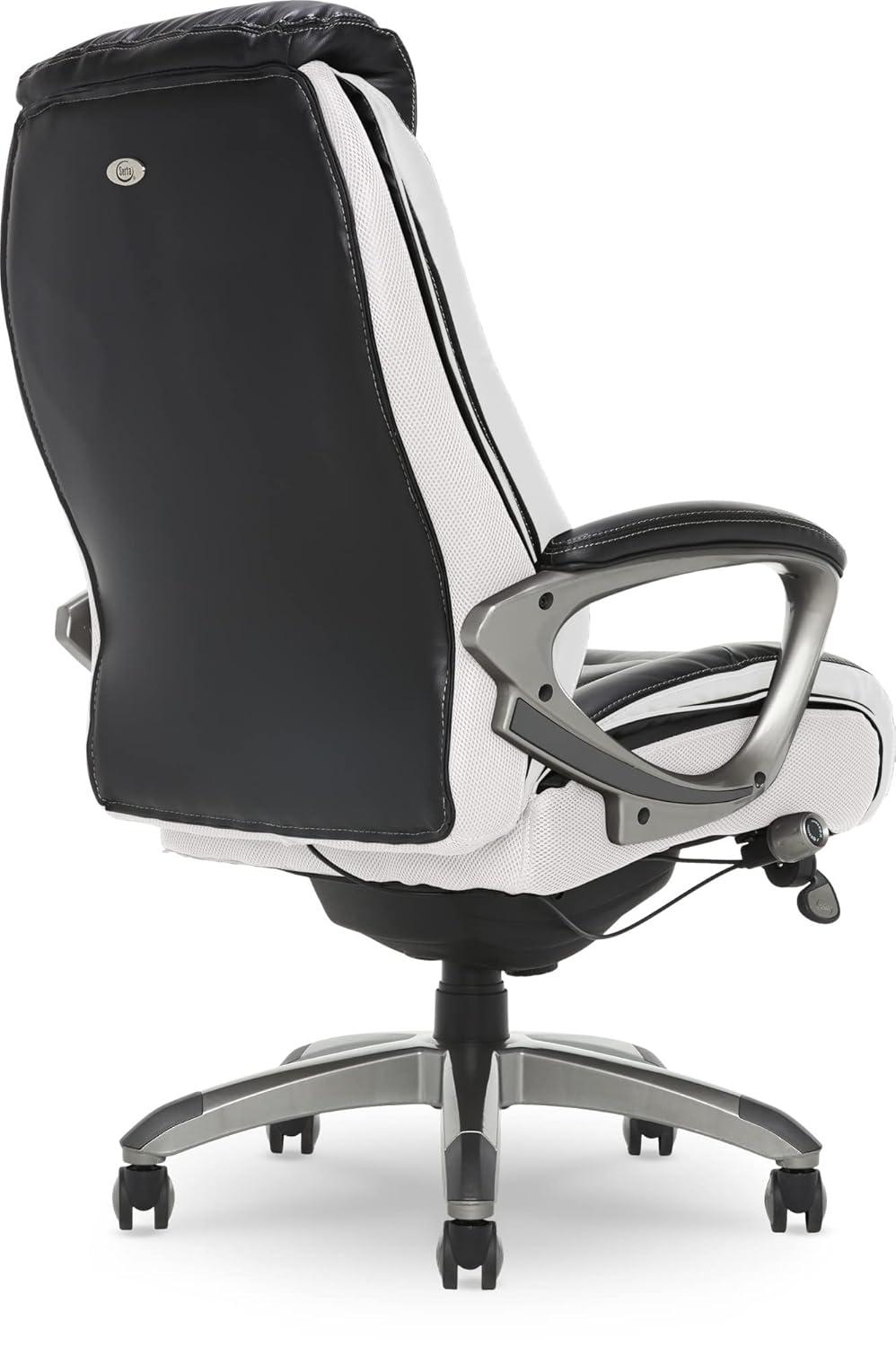 Serta Lautner Executive Office Chair, SmartLayers and ComfortCoils Technology, Adjustable Lumbar