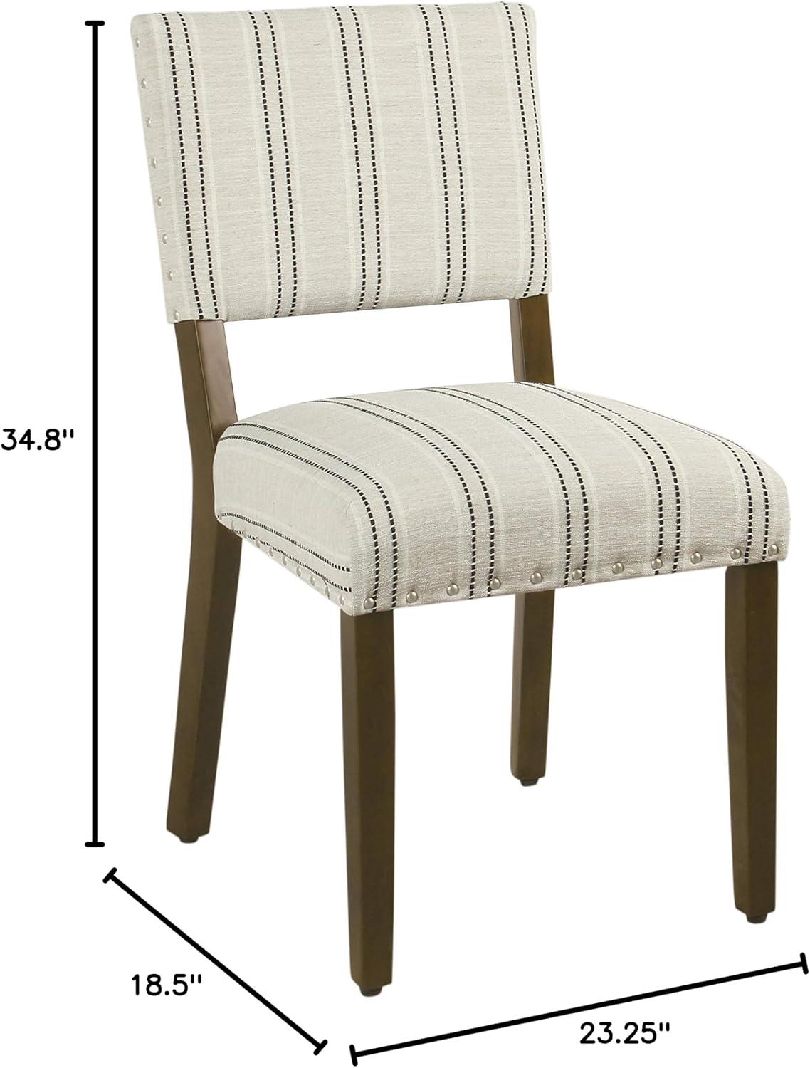 Set of 2 Stripe Dining Chairs - HomePop