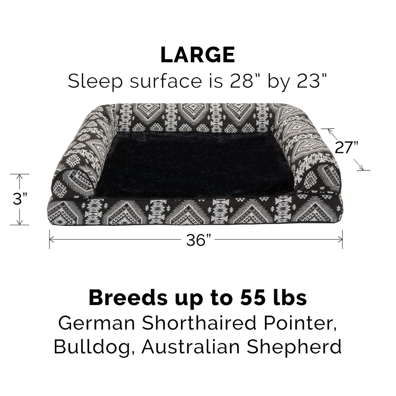 Luxe Fur & Performance Linen Sofa Bed