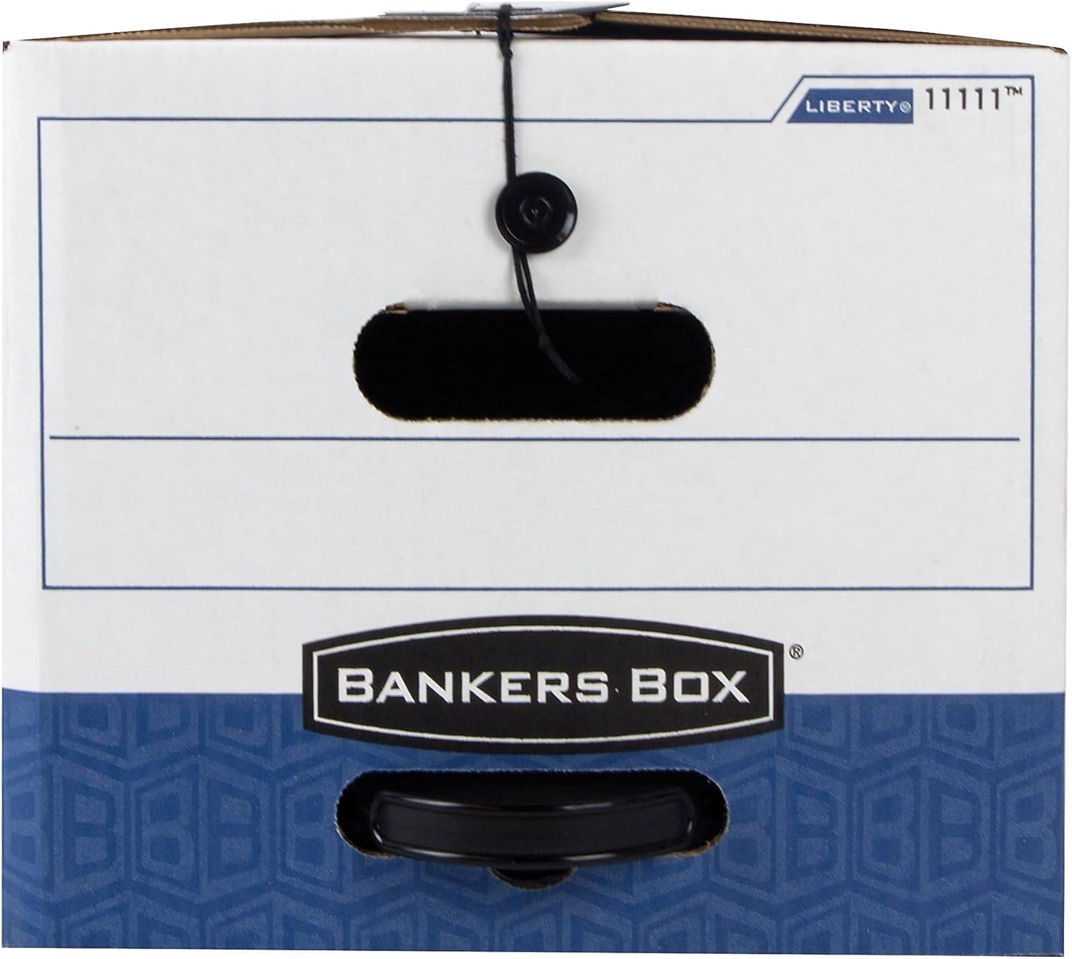 Bankers Box® Liberty Plus Storage Box, Letter, Paper, 12-1/4 x 24-1/8 x 10-3/4, WE/BE, 12/Ctn