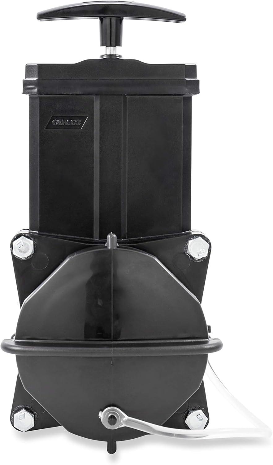 Camco RV Gate Valve | Features Built-In 3-1/2-inch Clear Adapter | Provides a Quick Fix for Leaky Valves | Black and Clear (39053)