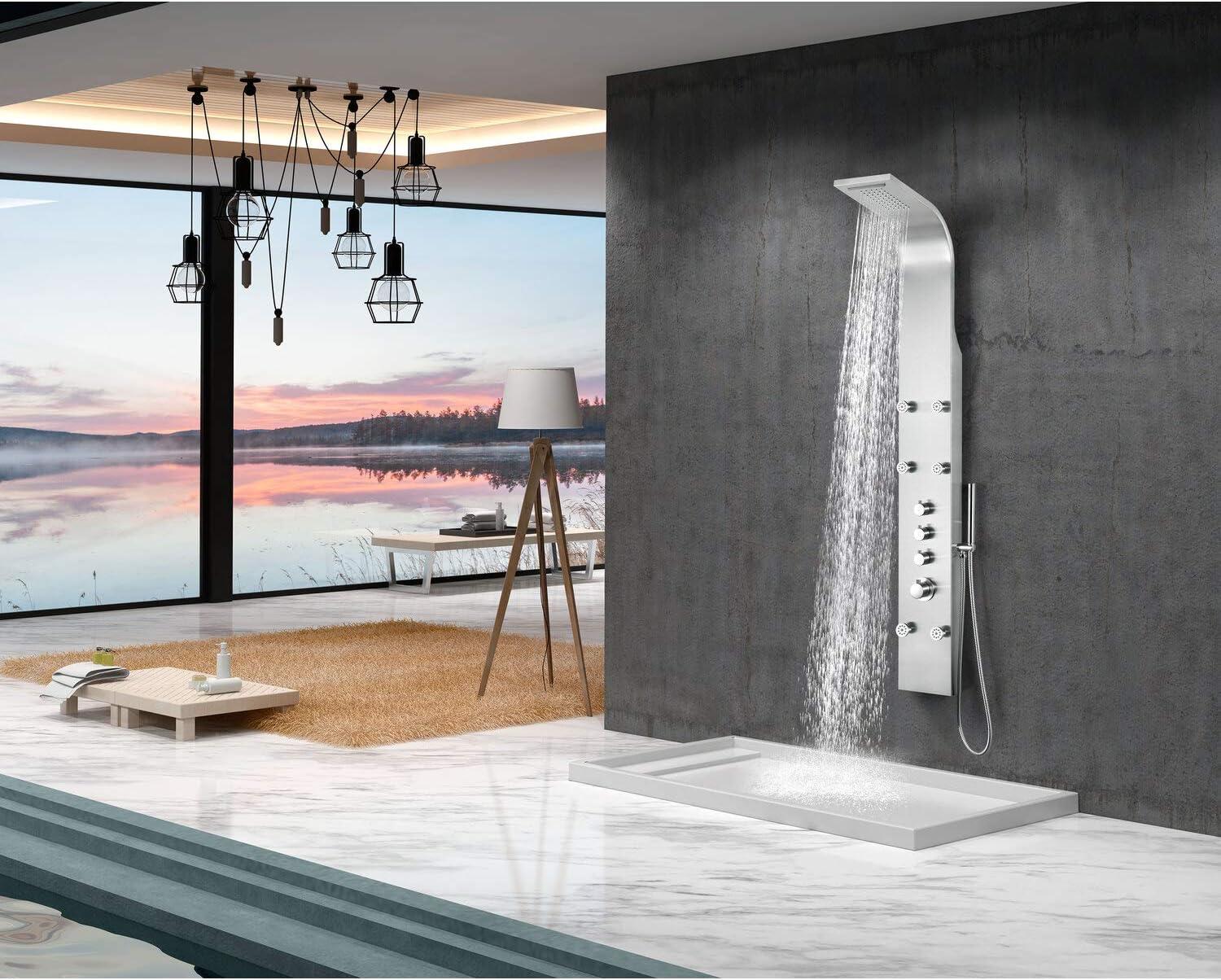 Fontan 62.99'' Shower Panel with Fixed Shower Head