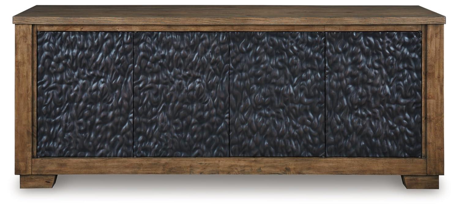 Signature Design by Ashley Rosswain Brown 80" TV Stand for TVs up to 91"