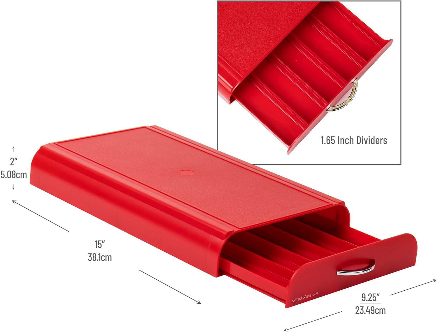 Red Plastic Nespresso Capsule Drawer Coffee Pod Holder