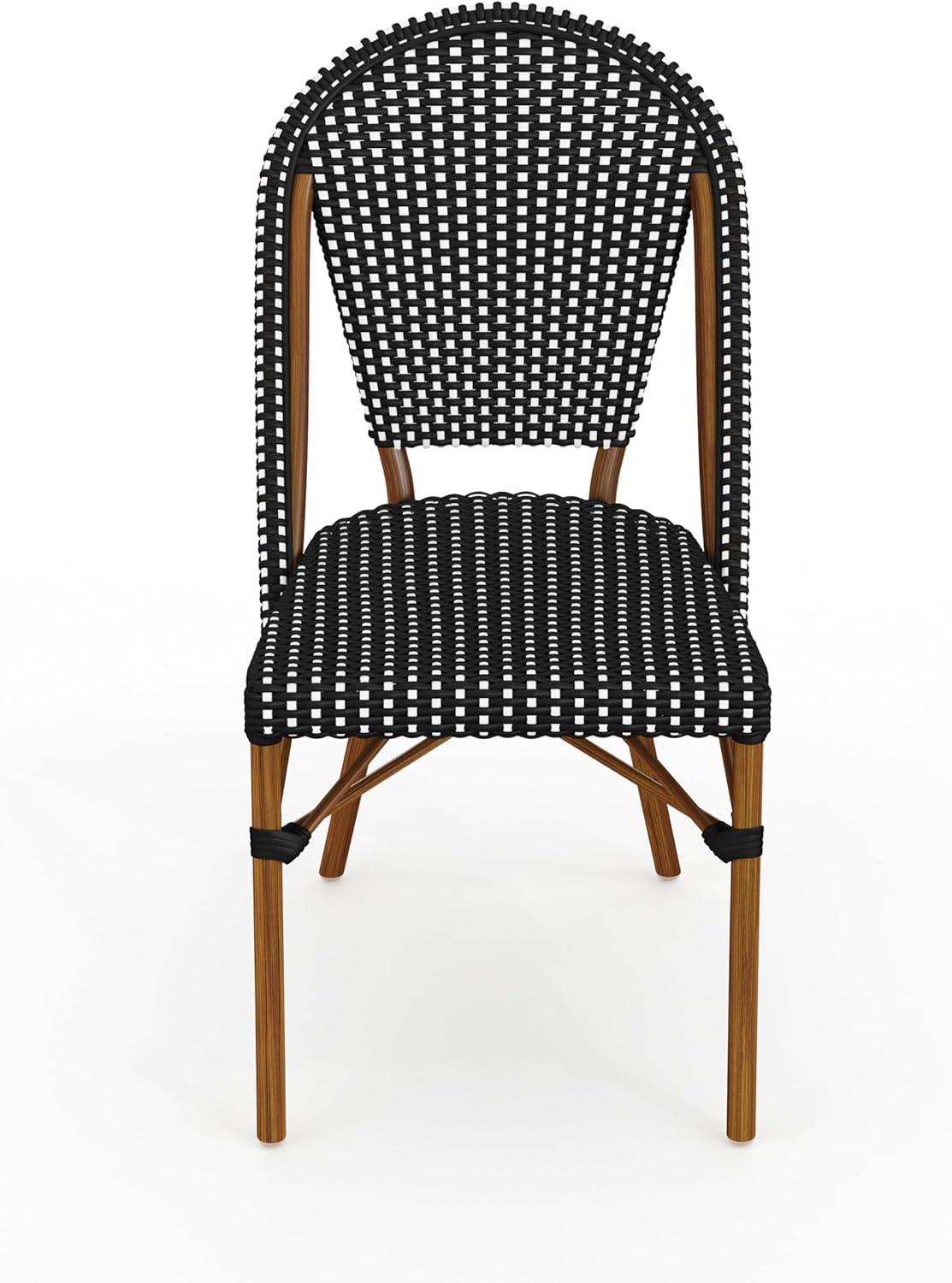 Martha Stewart Martha Stewart Lily Pond All Weather Woven Bistro Table And Chairs Set With Aluminum Frames