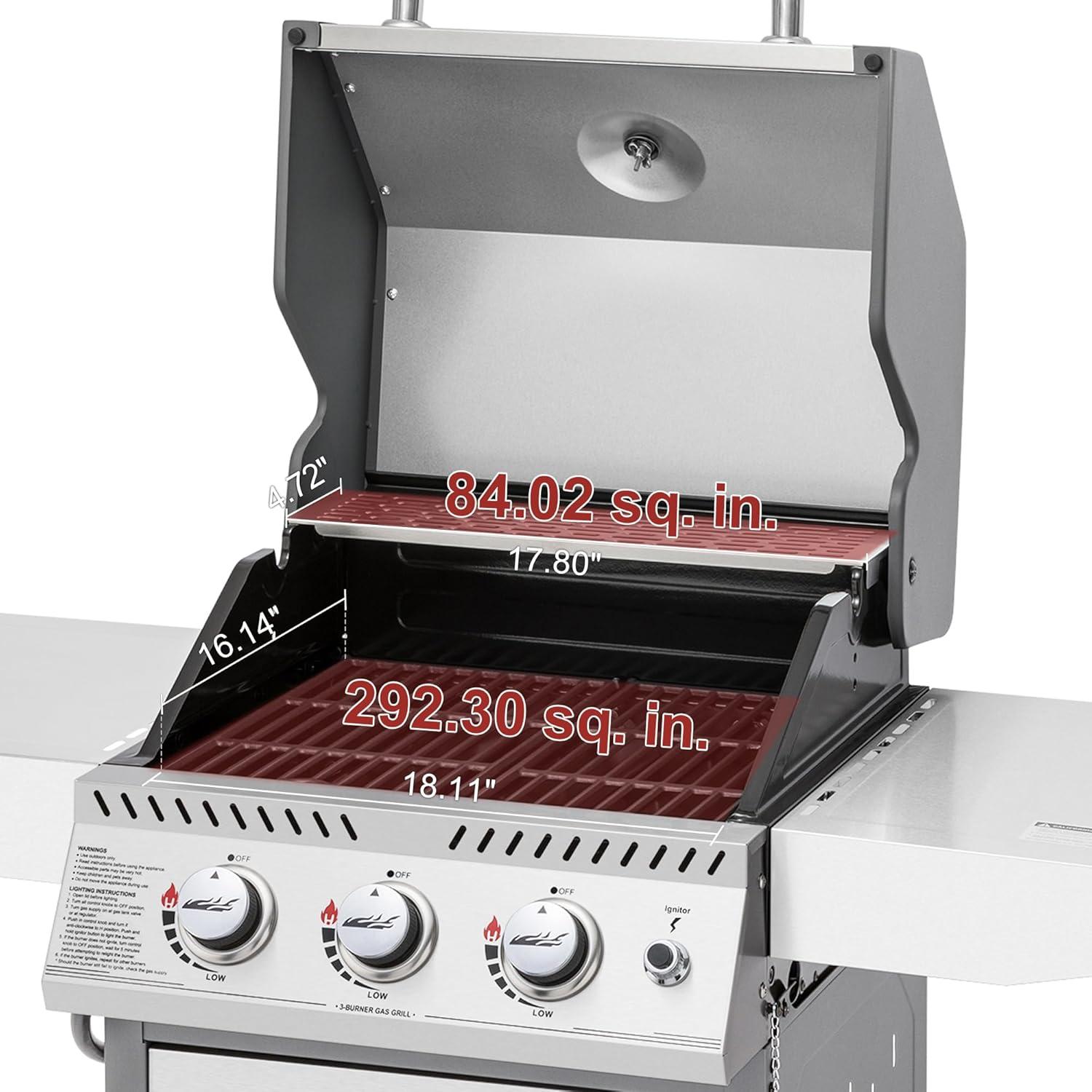 Royal Gourmet GG3001S 3-Burner Propane Gas Grill