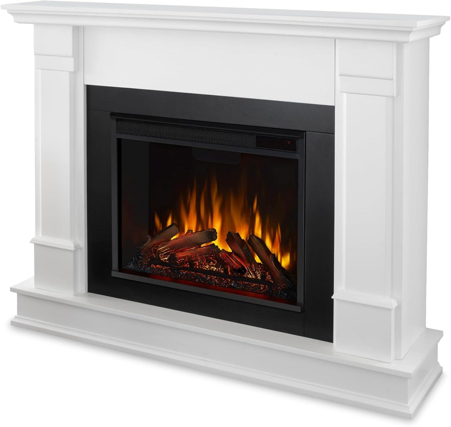 Silverton Electric Fireplace in White by Real Flame
