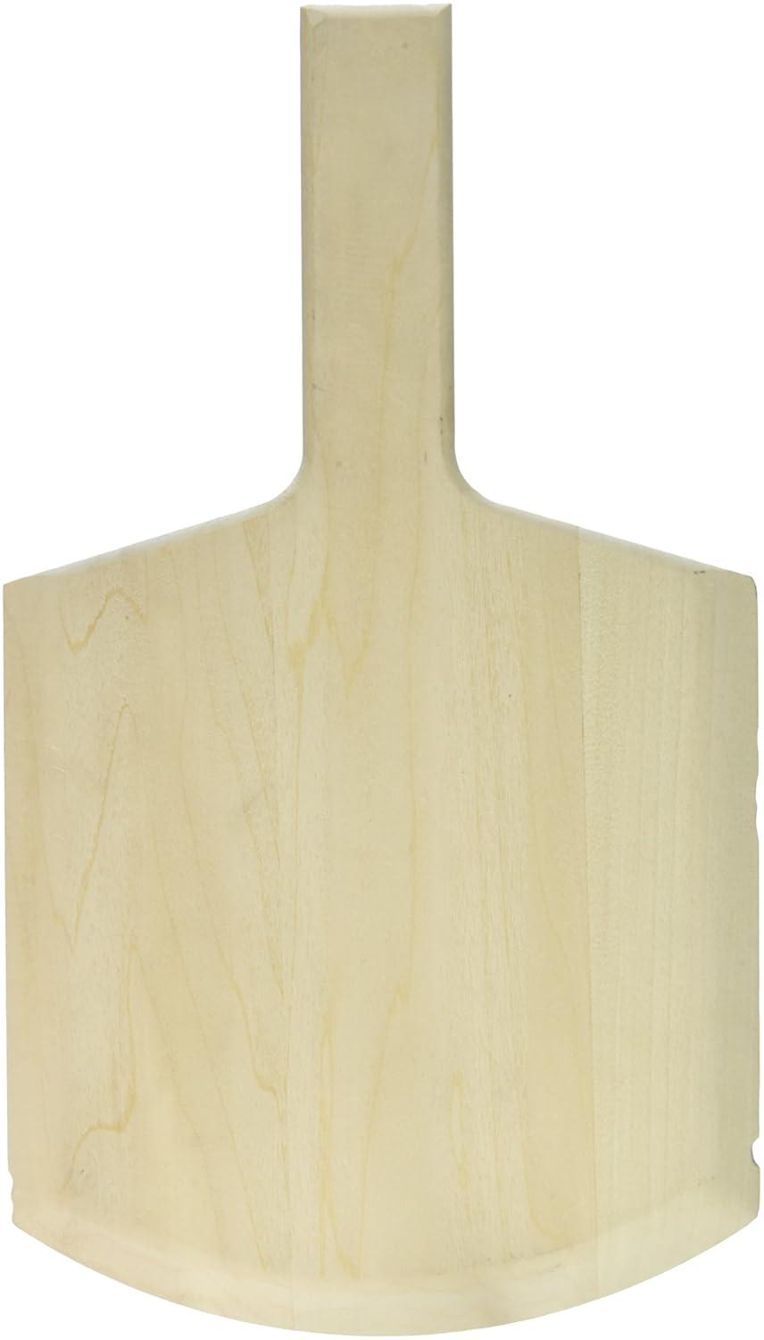 Beige Wooden Pizza Peel with Handle, 14" Overall Length