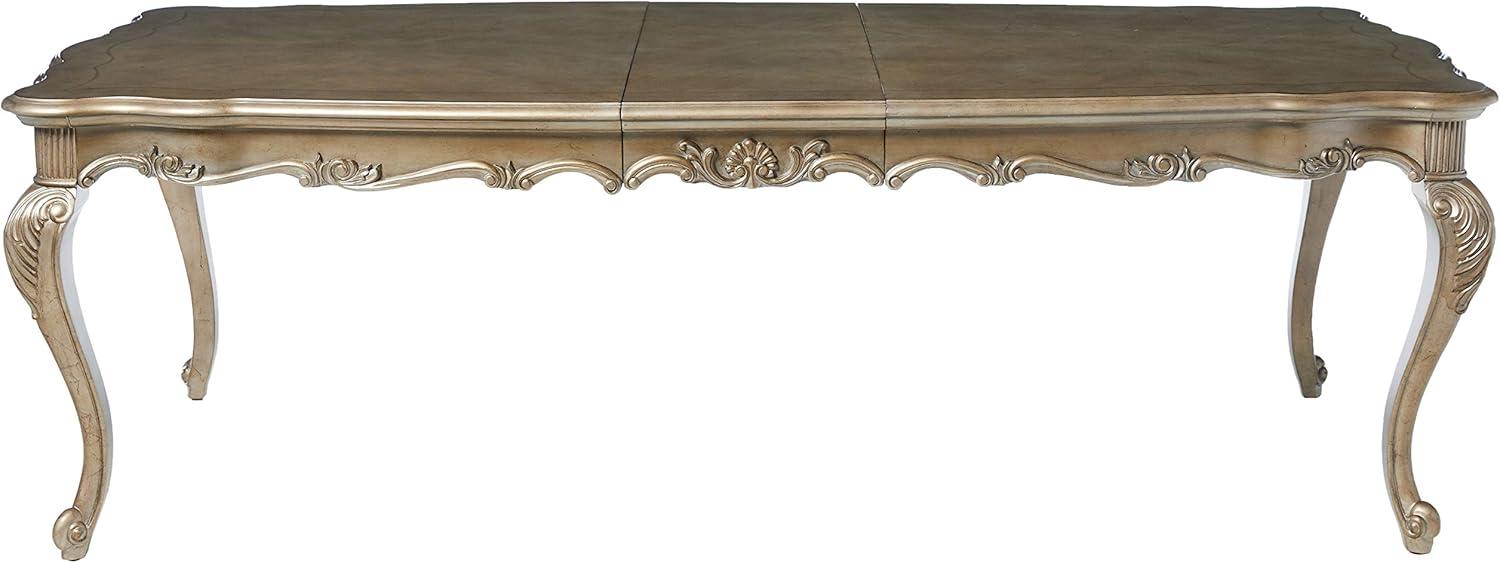 ACME Chantelle Dining Table, Antique Platinum