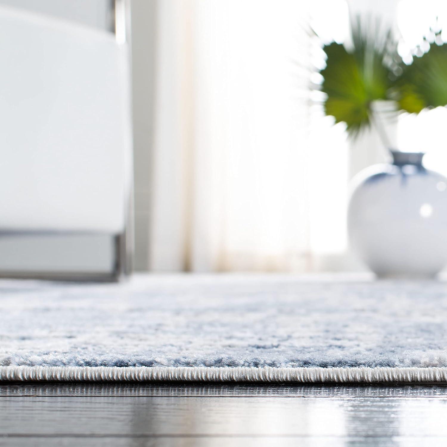 Amelia ALA786 Power Loomed Accent Rug - Ivory/Blue - 3'x5' - Safavieh.