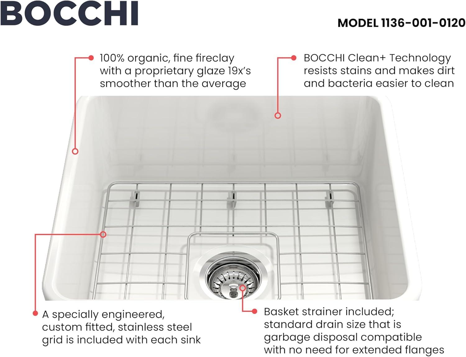 20'' L Farmhouse / Apron Fireclay Kitchen Sink