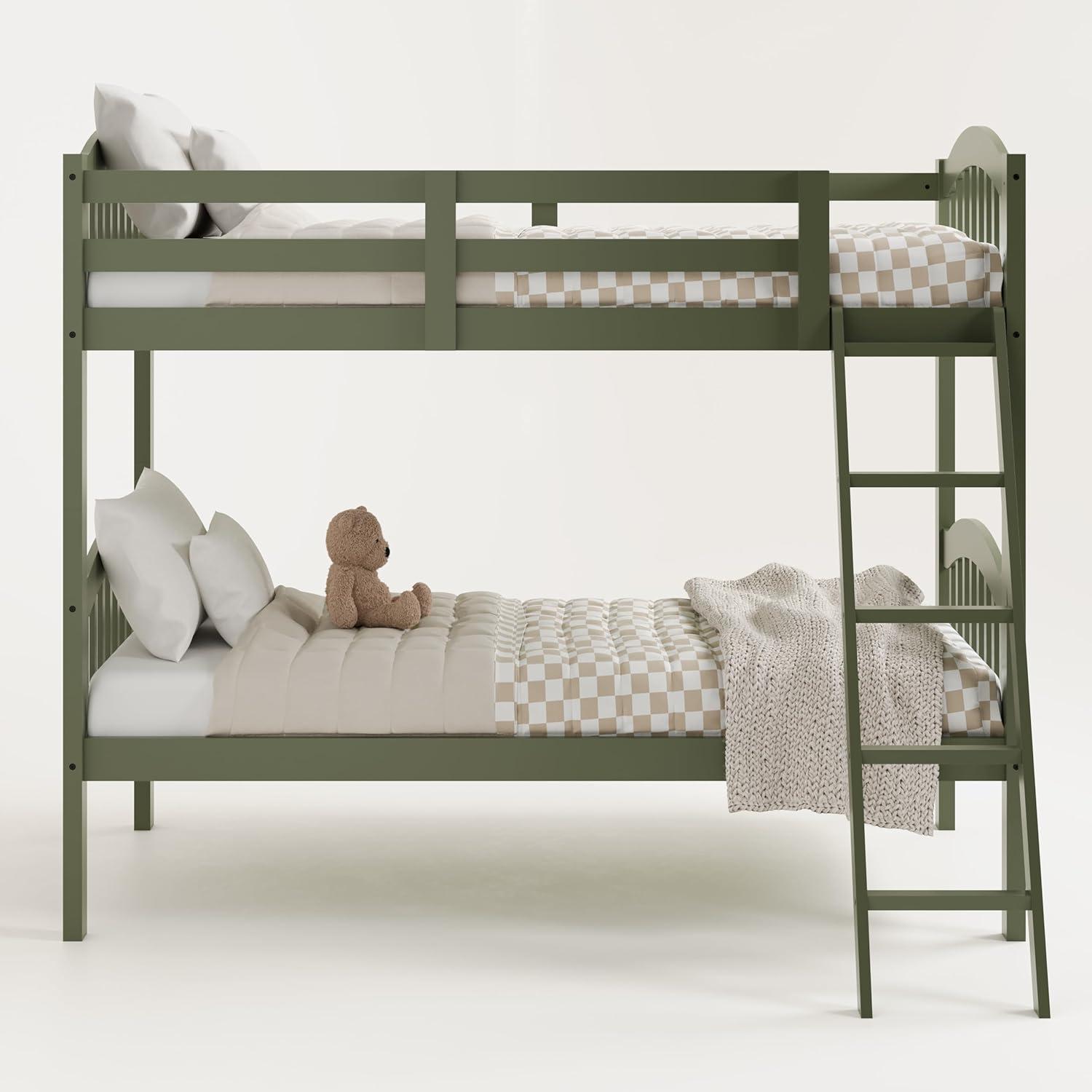 Long Horn Twin Over Twin Solid Wood Standard Bunk Bed by Storkcraft