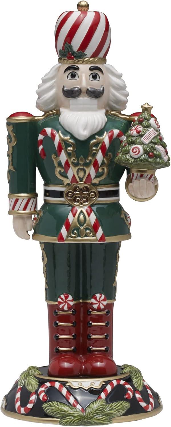 Fitz & Floyd Nutcracker Sugarplum King with Tree, 17 Inch, Multicolor