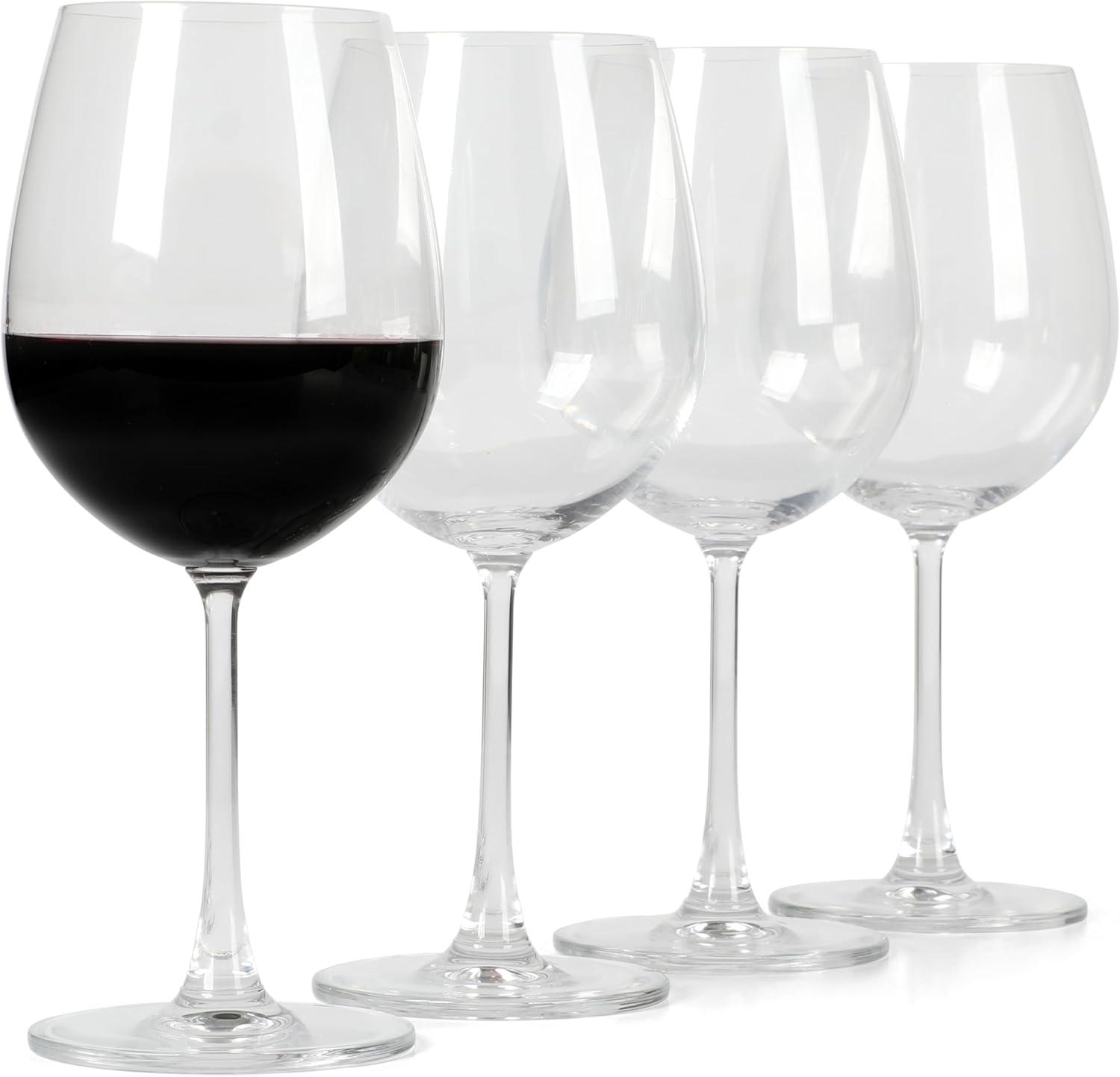 Vivica Clear 20 Oz Stemmed Wine Glass Set of Four