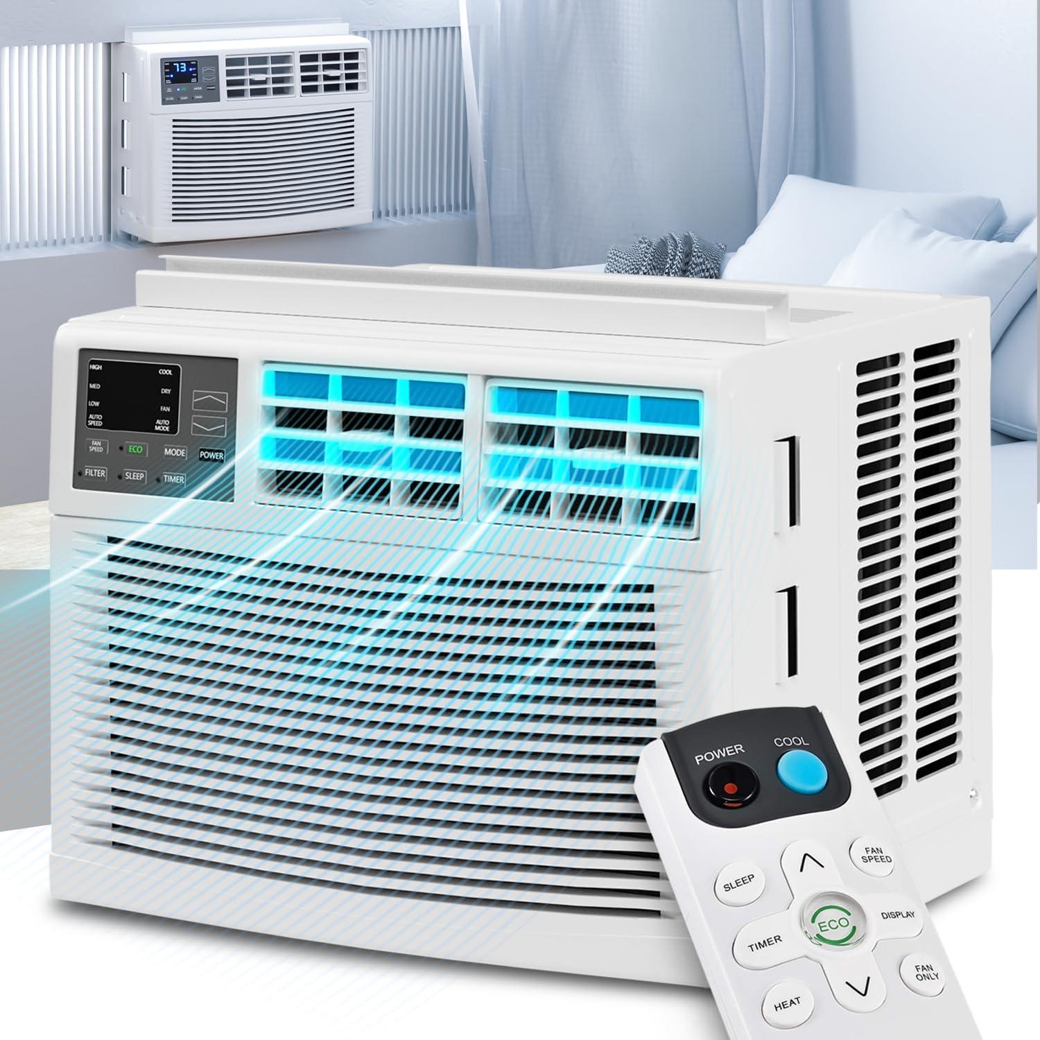 Bring Home Furniture 8000 BTU Window Air Conditioner with Remote Included