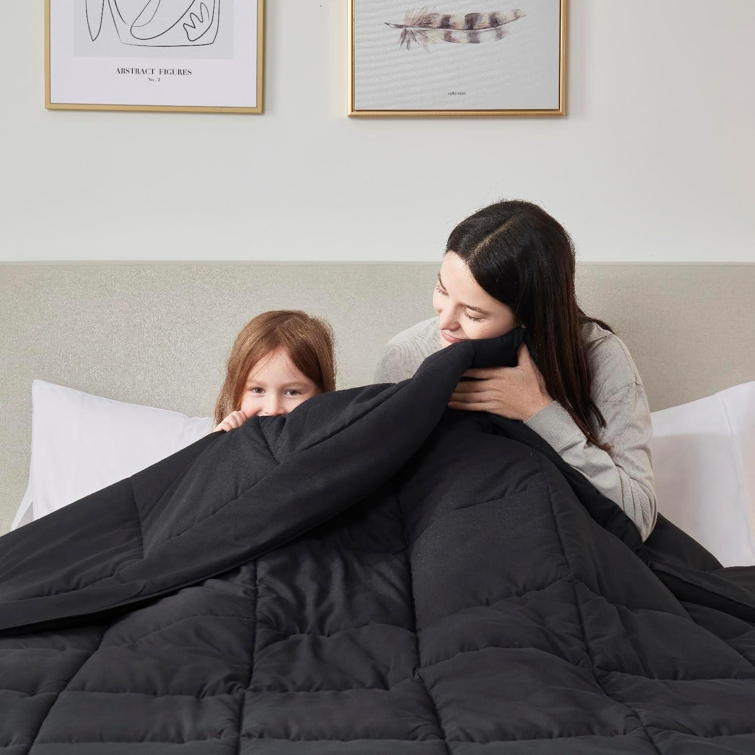 Nestl All Season Solid Lightweight Down Alternative Reversible Comforter