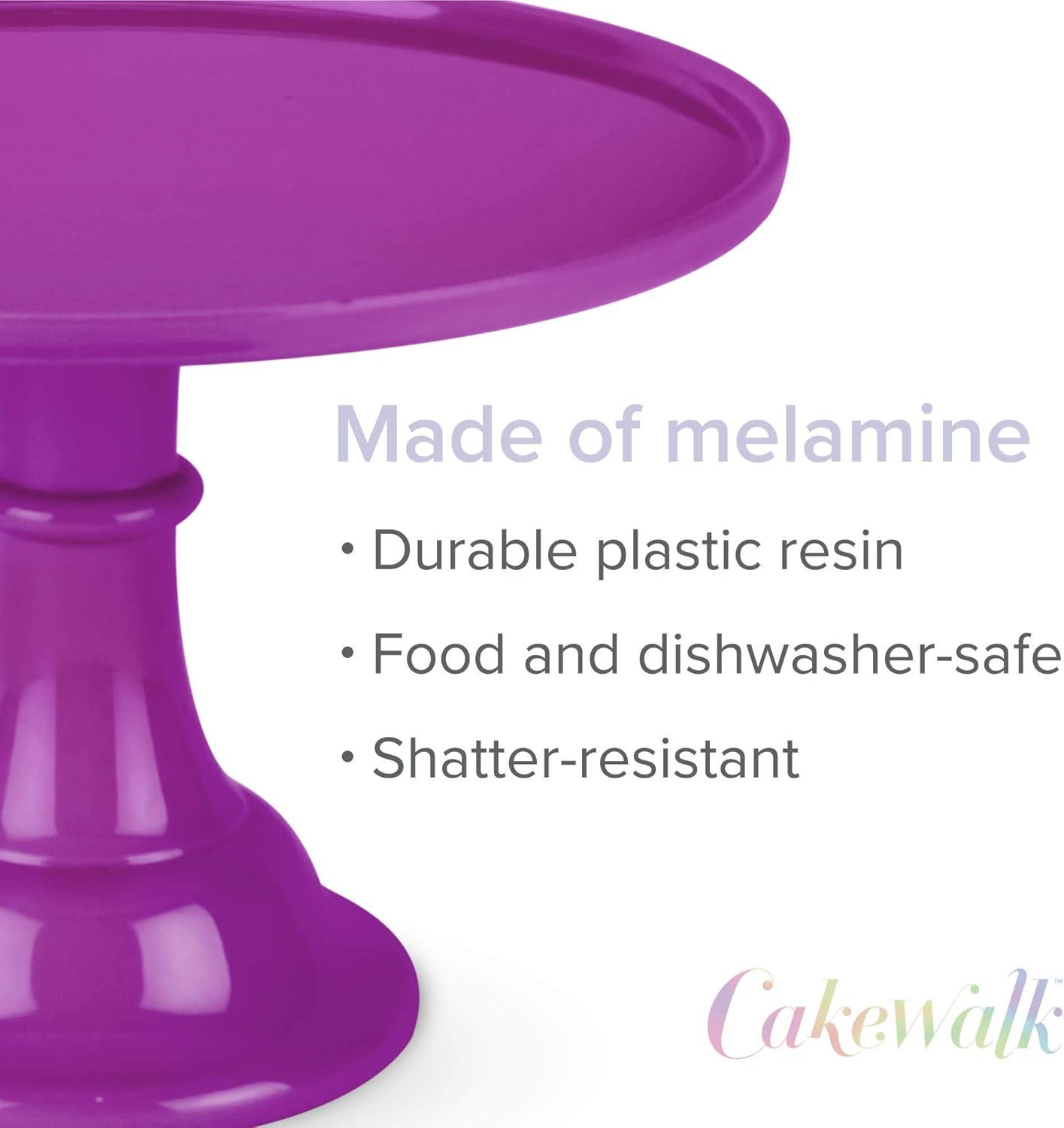 Twine Fuschia Melamine Cake Stand, Cupcake Stand, Home Decor, Food Service, Dessert Accessory, Fuschia, Set of 1