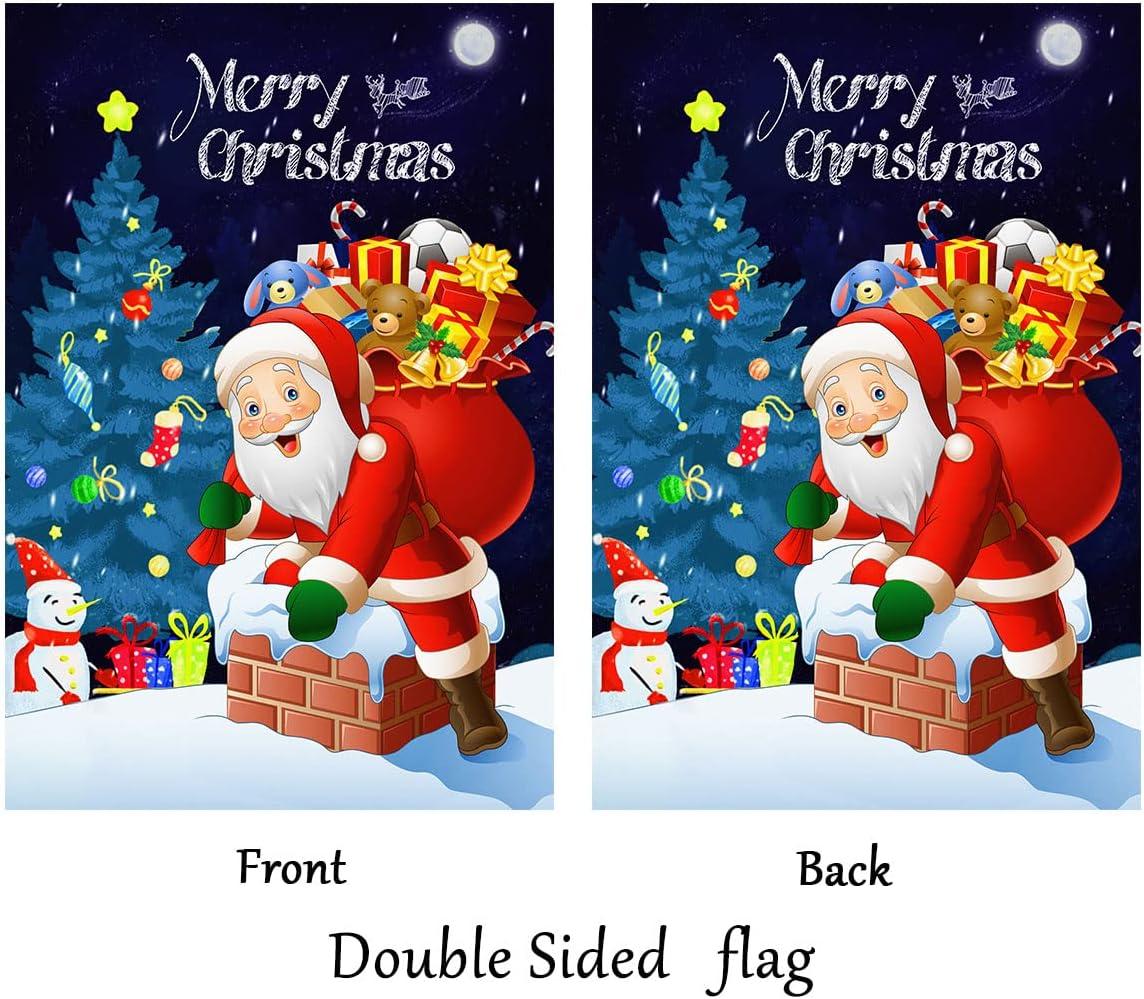 Ornament Collection Double Sided 40'' H x 28'' W Polyester Christmas House Flag