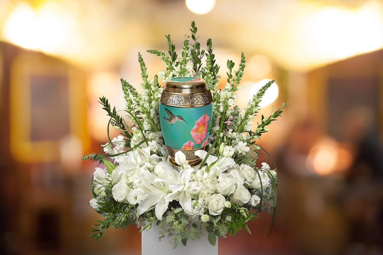 Hummingbird Cremation Urn for Ashes for Women - Beautifully Handcrafted & Personalized Hummingbird Cremation Urns for Human Ashes Adult Female, Mom, Sister or Daughter