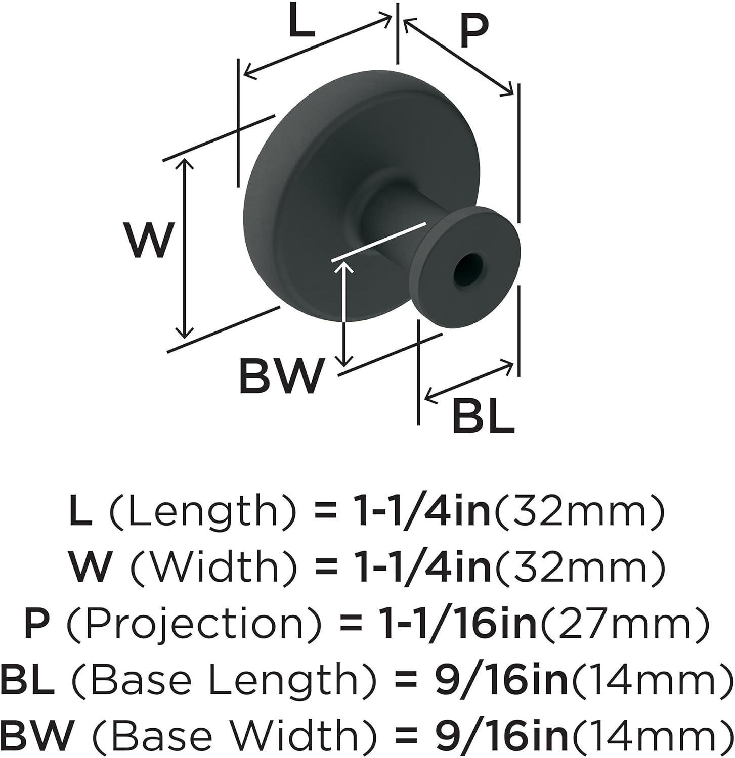 Gibson 1 1/4" Diameter Mushroom Knob