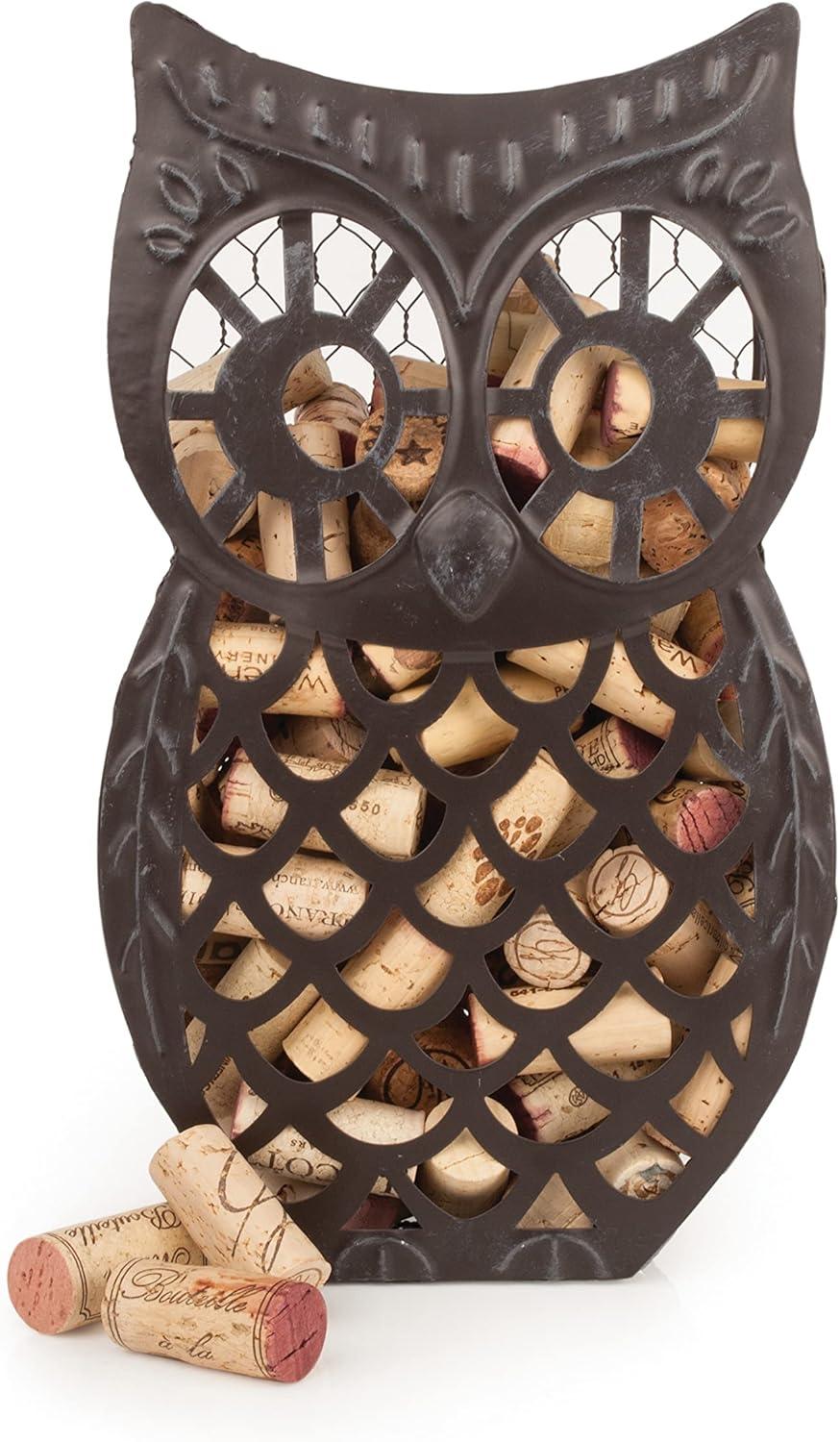 Twine Wise Owl Cork Collector