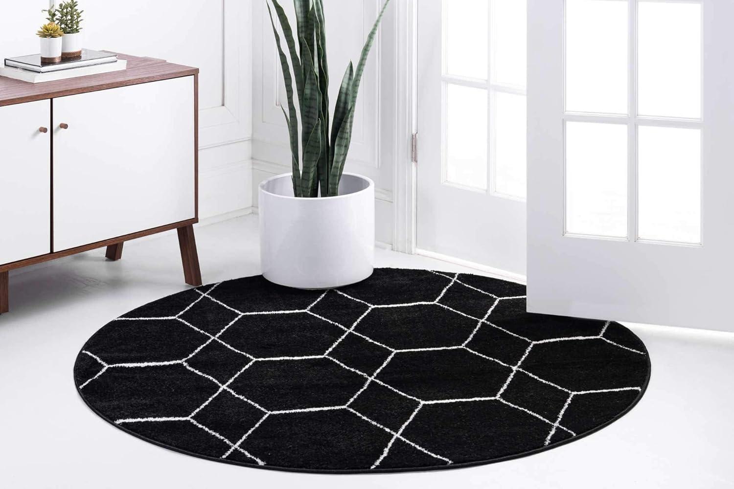 Unique Loom Trellis Frieze Geometric Area Rug