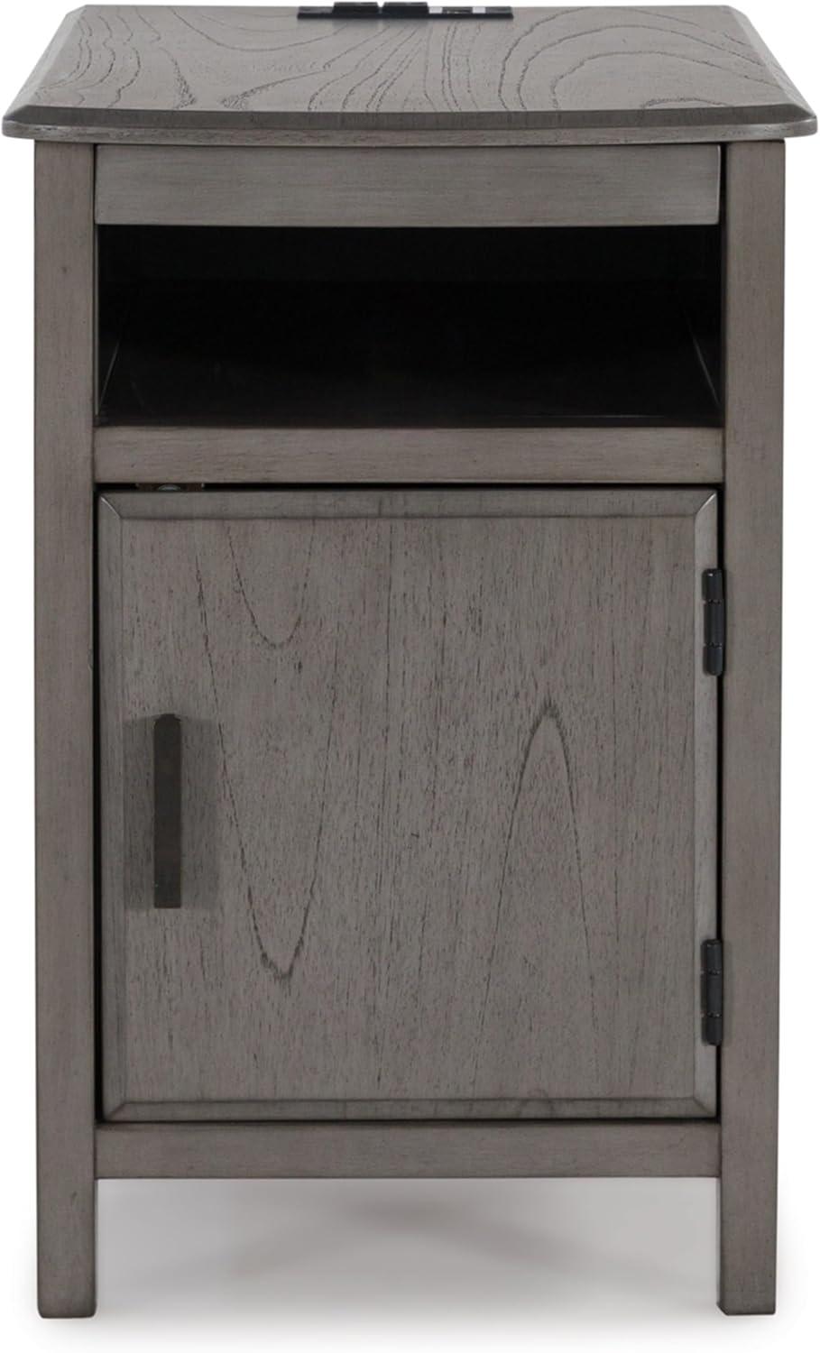 Signature Design by Ashley Casual Devonsted Chairside End Table  Gray