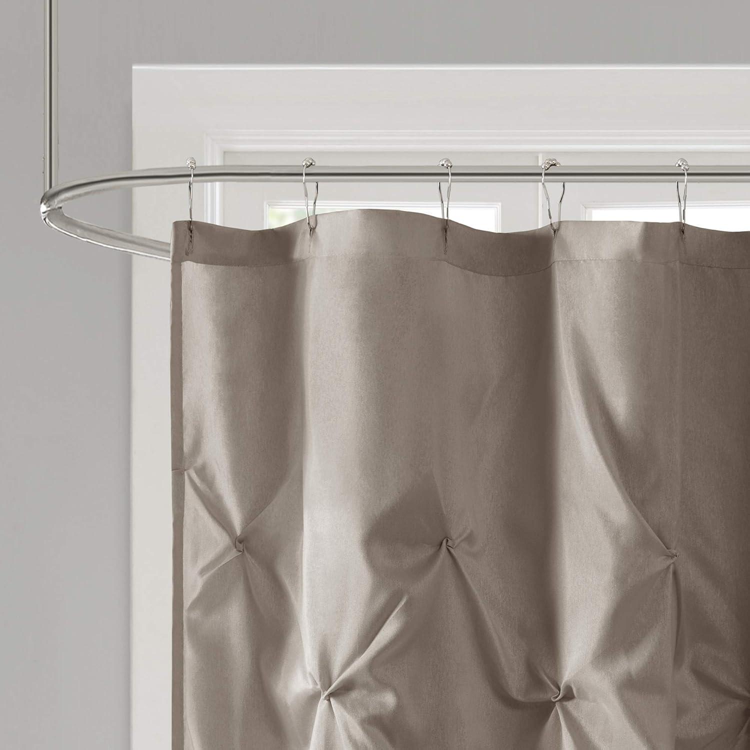 Madison Park Laurel Tufted Semi-Sheer Shower Curtain