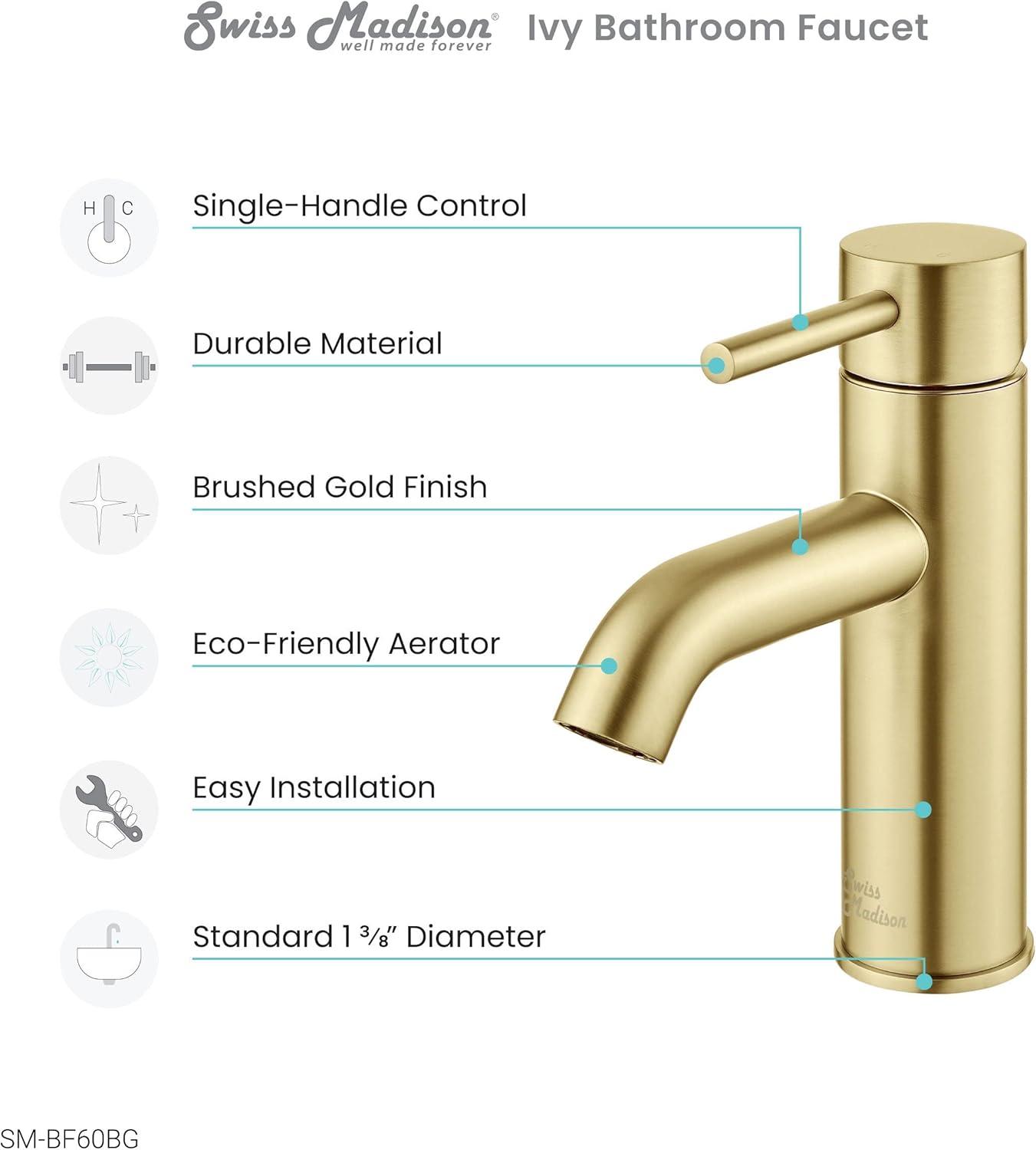Ivy Single Hole, Single-Handle, Bathroom Faucet