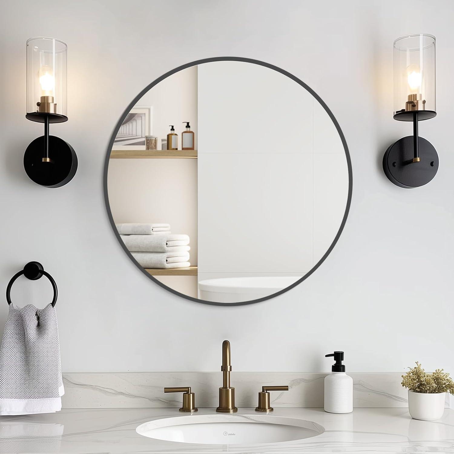 WallBeyond Aluminum Round Mirror