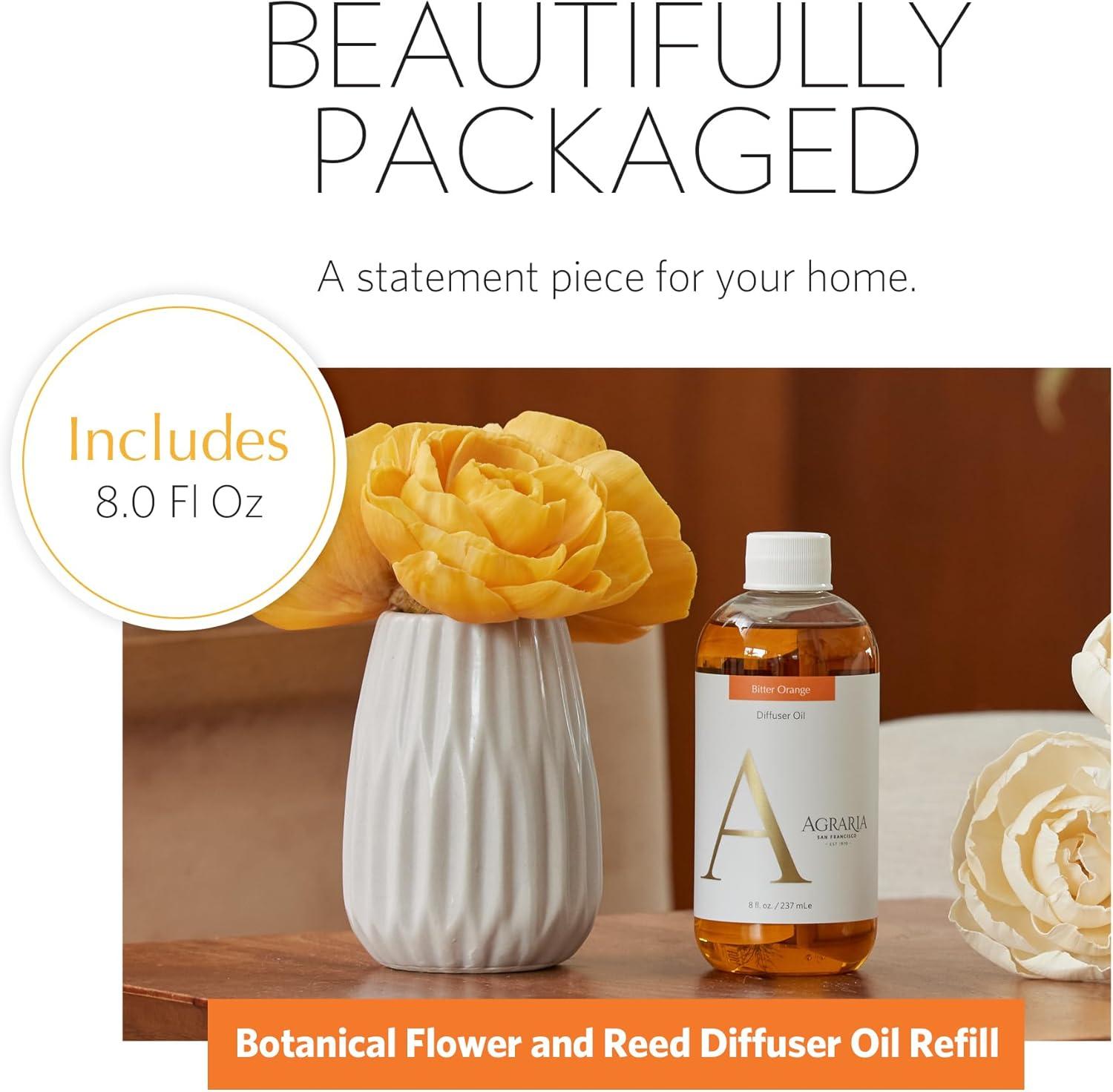 AGRARIA Reed Diffuser Refill, Scented Oil Home Fragrance, Reed Oil Diffuser Gift Set for All Occasions