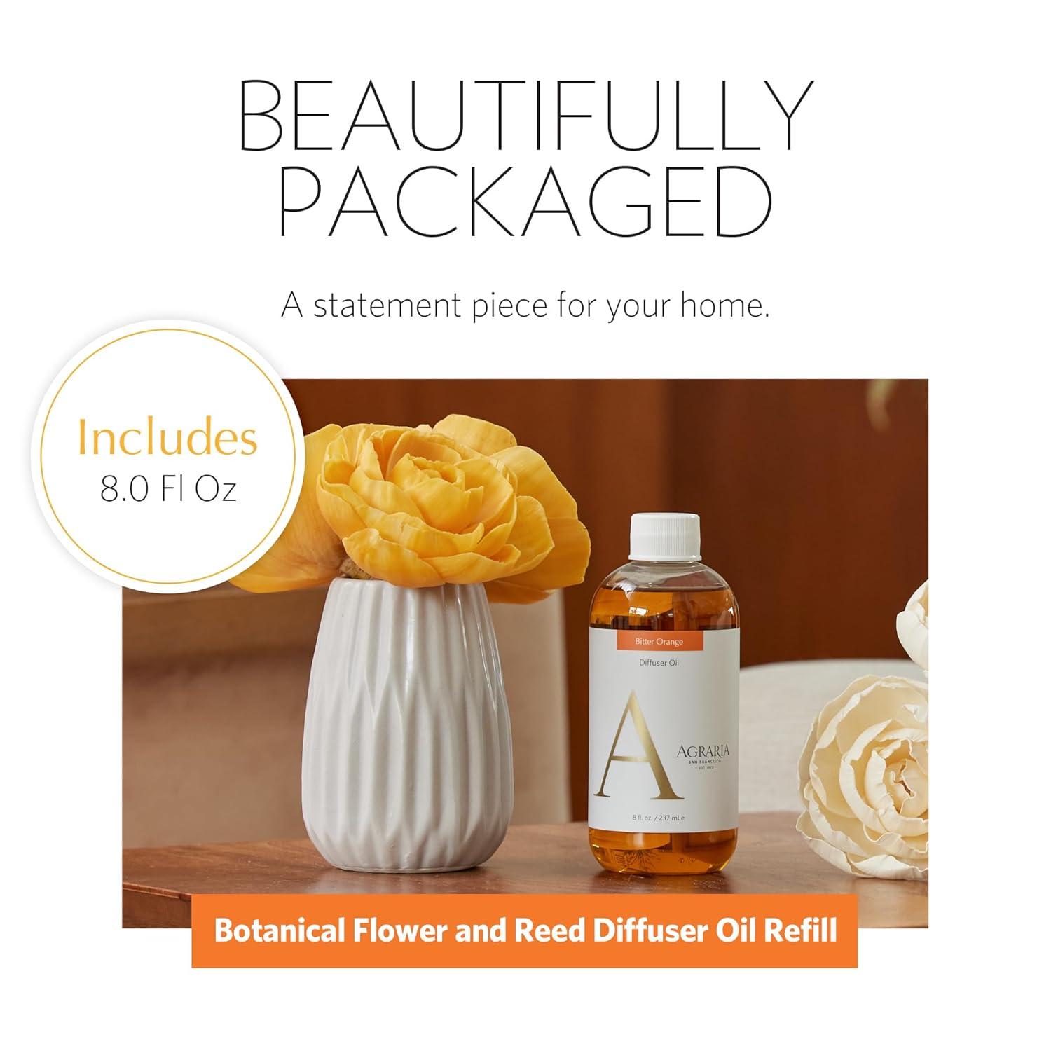 AGRARIA Reed Diffuser Refill, Scented Oil Home Fragrance, Reed Oil Diffuser Gift Set for All Occasions