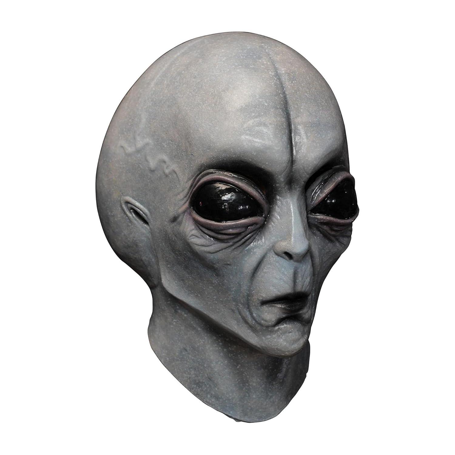 Ghoulish Adult Area 51 Costume Mask - 14 in. - Gray