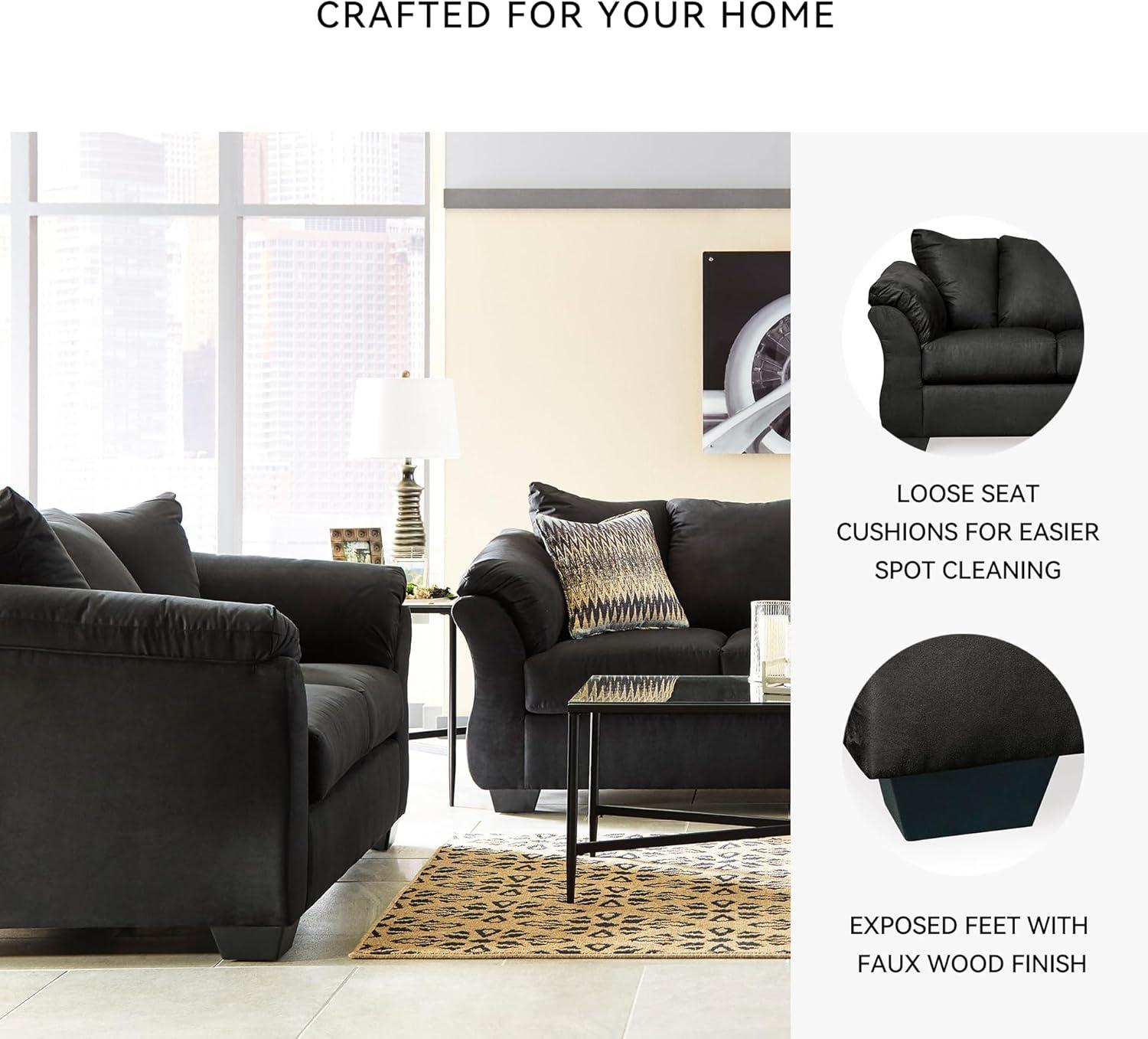 Signature Design by Ashley Darcy Loveseat in Black
