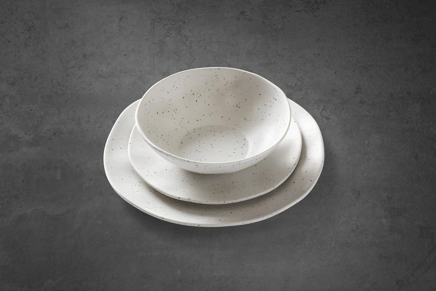 Oneida Terrazzo Melamine 12 Piece Dinnerware Set