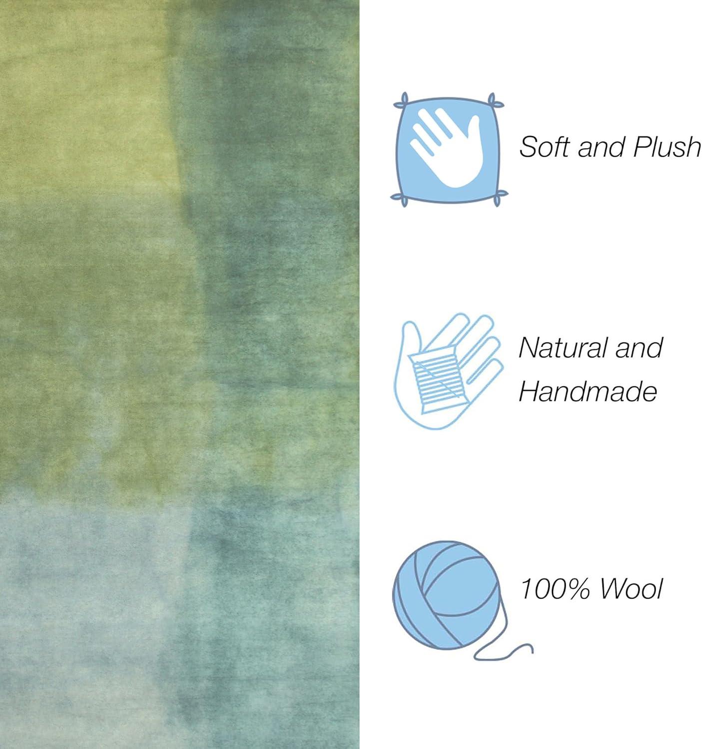 Liora Manne Piazza Watercolors Indoor Rug Sea Breeze 3'6" x 5'6"